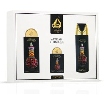Lattafa Perfumes - Artisan Ethnique Gift Set EDP 100 ml, deospray 200 ml and EDP 20 ml - 100ml  Lattafa Perfumes - Nutra Best Bulgaria