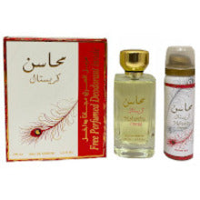 Lattafa Perfumes - Mahasin Crystal Gift set EDP 100 ml and deospray 75 ml - 100ml  Lattafa Perfumes - Nutra Best Bulgaria