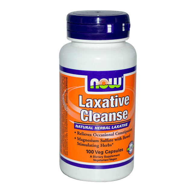Laxative Cleanse - 100 Капсули  NOW Foods - Nutra Best Bulgaria