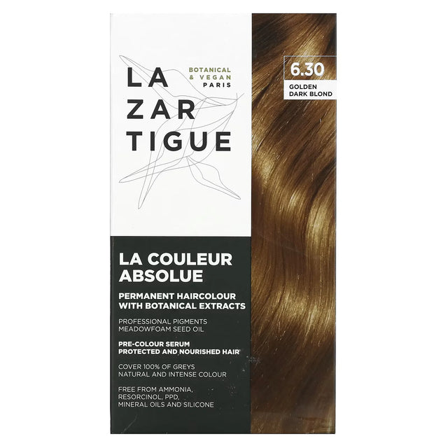 Lazartigue, La Couleur Absolue, Permanent Hair Dye, 6.30 Golden Dark Blond, 143 ml  Lazartigue - Nutra Best Bulgaria