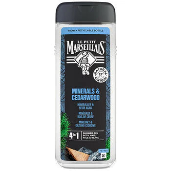 Le Petit Marseillais - Minerals & Cedarwood Shower Gel - 4in1 shower gel - 400ml  Le Petit Marseillais - Nutra Best Bulgaria