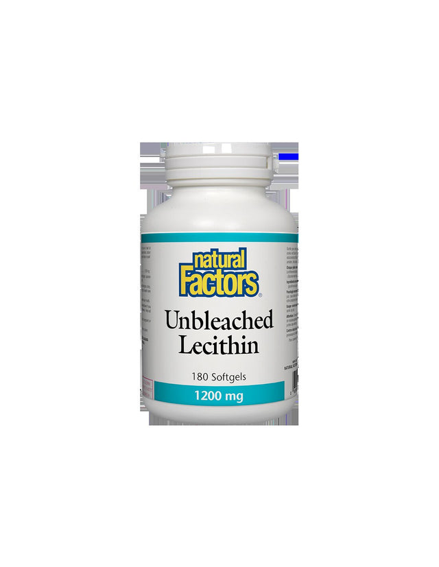 Lecithin Unbleached/ Лецитин (неизбелен) 1200 mg х 180 софтгел капсули Natural Factors  Natural Factors - Nutra Best Bulgaria