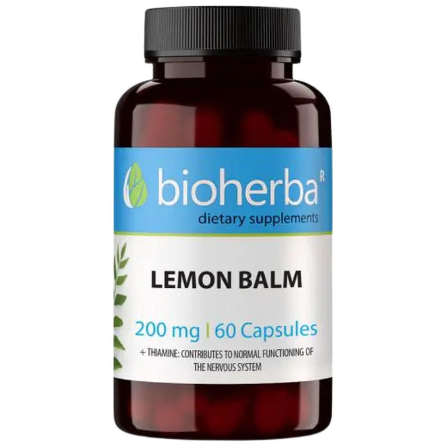 Lemon Balm 200 mg - 60 капсули  Bioherba - Nutra Best Bulgaria