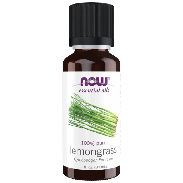 Lemongrass Oil | 100% Pure Cymbopogon Flexuosus - 30 мл  NOW Foods - Nutra Best Bulgaria