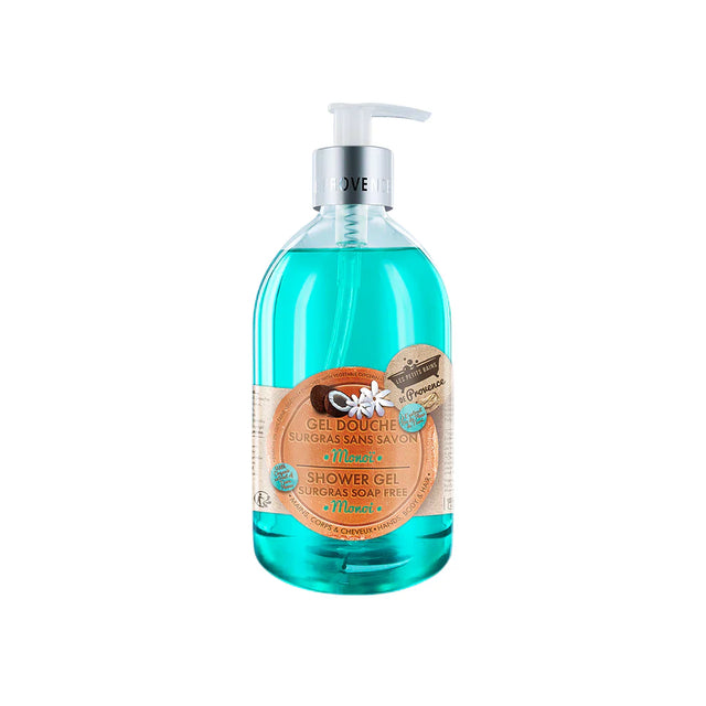 Les Petites Bains de Provence, Monoi, Shower Gel, For Body, Face & Hair, For Sensitive Skin, 500 ml  Les Petites Bains de Provence - Nutra Best Bulgaria