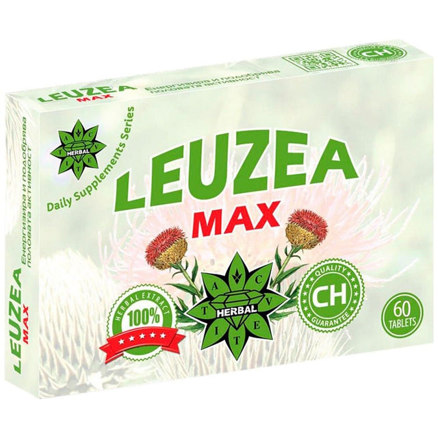 Leuzea Max Tabs - 60 Таблетки  Cvetita Herbal - Nutra Best Bulgaria