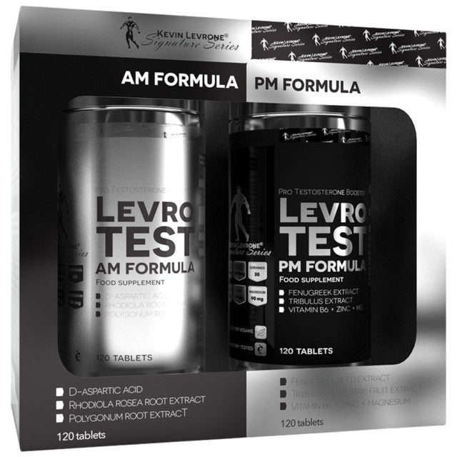 LevroTEST AM/PM Formula - 2 x 120 Таблетки  Kevin Levrone - Nutra Best Bulgaria