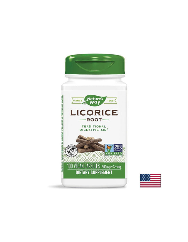 Licorice Root - 100 капсули  Nature’s Way - Nutra Best Bulgaria