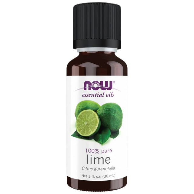 Lime Oil | 100% Pure Citrus Aurantifolia - 30 мл  NOW Foods - Nutra Best Bulgaria