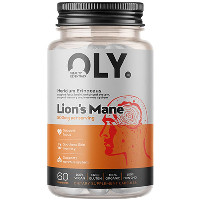 Lion's Mane 500 mg - 60 капсули  Oly. - Nutra Best Bulgaria