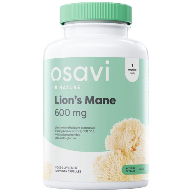 Lion's Mane 600 mg - 120 капсули  Osavi - Nutra Best Bulgaria