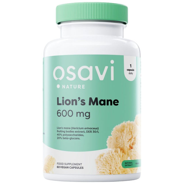 Lion's Mane 600 mg - 60 капсули  Osavi - Nutra Best Bulgaria