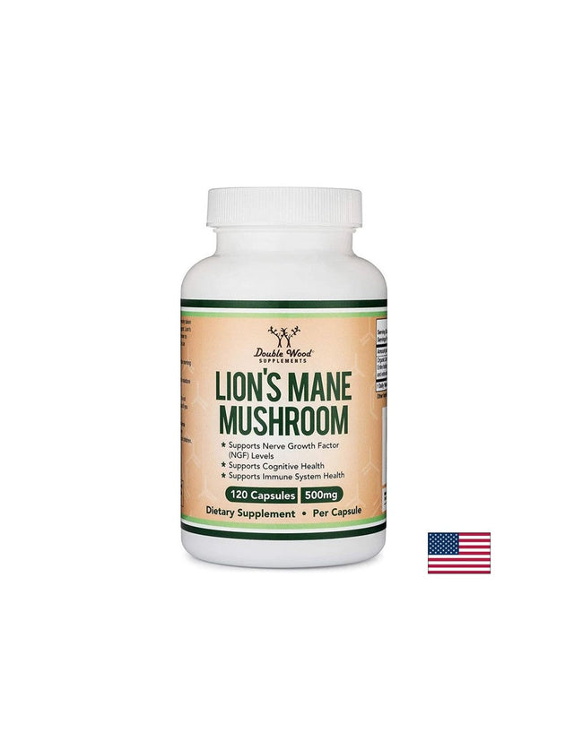 Lion’s Mane Mushroom - Лъвска грива, 120 капсули Double Wood  Double Wood - Nutra Best Bulgaria