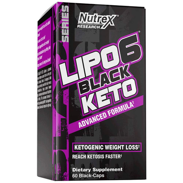 Lipo 6 Black / Keto - 60 капсули  Nutrex - Nutra Best Bulgaria