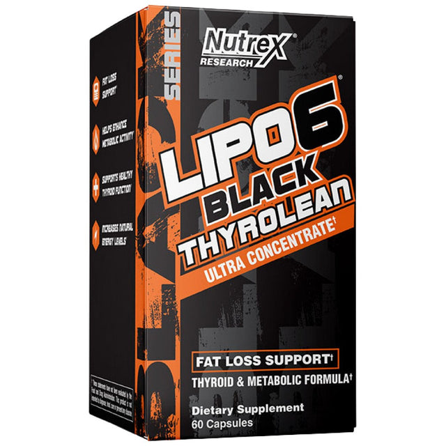 Lipo 6 Black Thyrolean Ultra Concentrate | Thyroid Metabolic Formula - 60 капсули  Nutrex - Nutra Best Bulgaria
