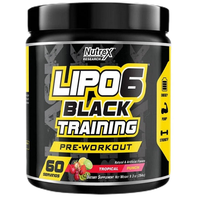 Lipo 6 Black Training / Pre-Workout - 264 грама  Nutrex - Nutra Best Bulgaria