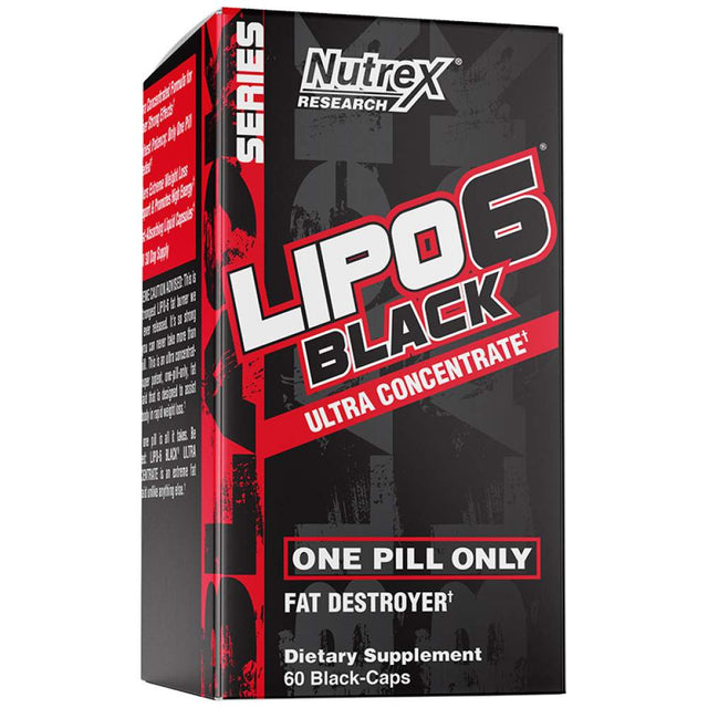 Lipo 6 Black / Ultra Concentrate - 60 капсули  Nutrex - Nutra Best Bulgaria