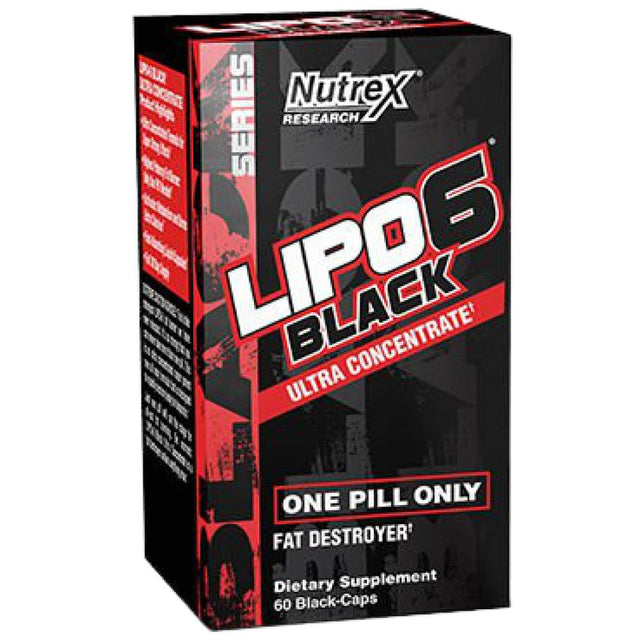 Lipo 6 Black Ultra Concentrate | Extreme Potency 60 капсули  Nutrex - Nutra Best Bulgaria