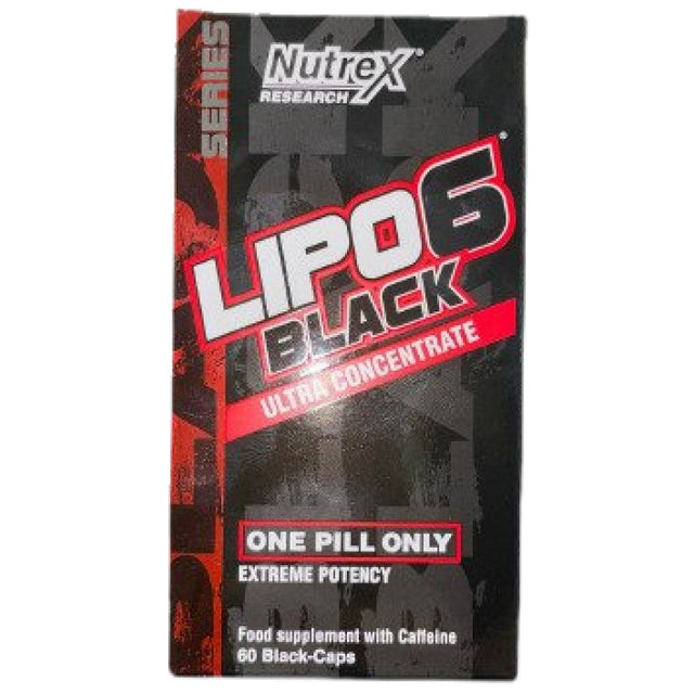 Lipo-6 Black Ultra Concentrate | Extreme Potency 60 капсули  Nutrex - Nutra Best Bulgaria