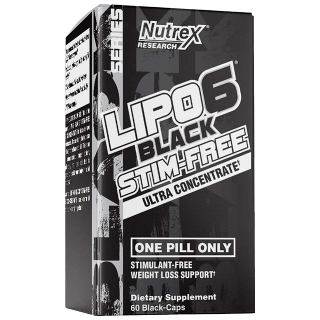 Lipo 6 Black Ultra Concentrate / Stim-Free - 60 капсули  Nutrex - Nutra Best Bulgaria