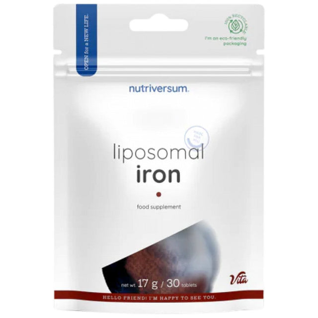 Liposomal Iron 15 mg - 30 Таблетки  Nutriversum - Nutra Best Bulgaria