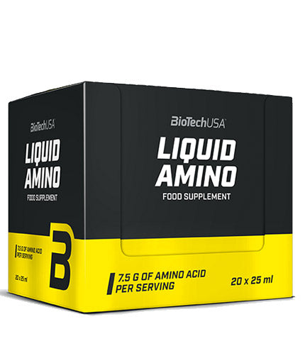 Liquid Amino 25ml. / 20 Amp. - 0.500 kg  BioTech USA - Nutra Best Bulgaria