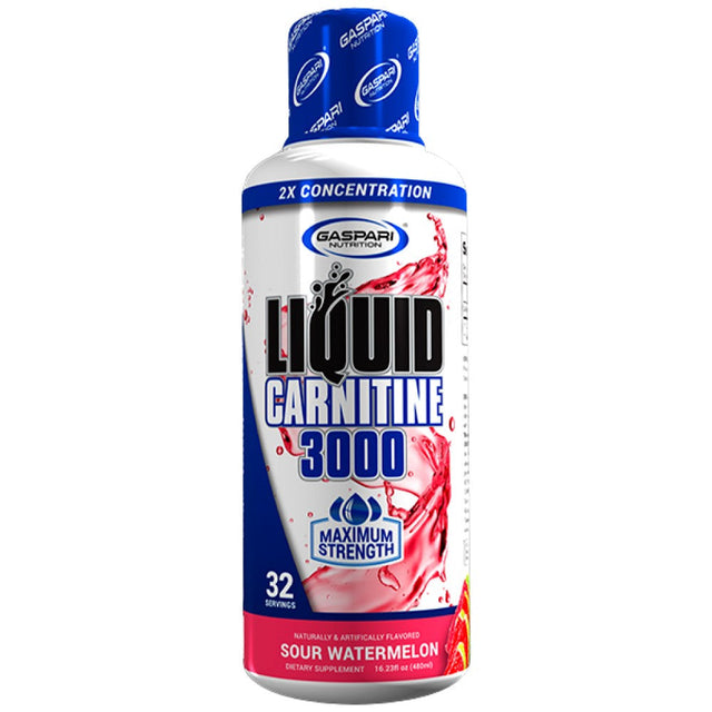 Liquid Carnitine 3000 | 2x Concentration - Maximum Strength - 480 мл  Gaspari Nutrition - Nutra Best Bulgaria