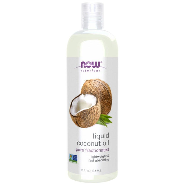 Liquid Coconut Oil - 473 мл  NOW Foods - Nutra Best Bulgaria