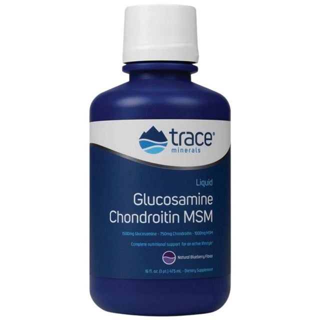 Liquid Glucosamine, Chondroitin & MSM - 473 мл  Trace Minerals - Nutra Best Bulgaria