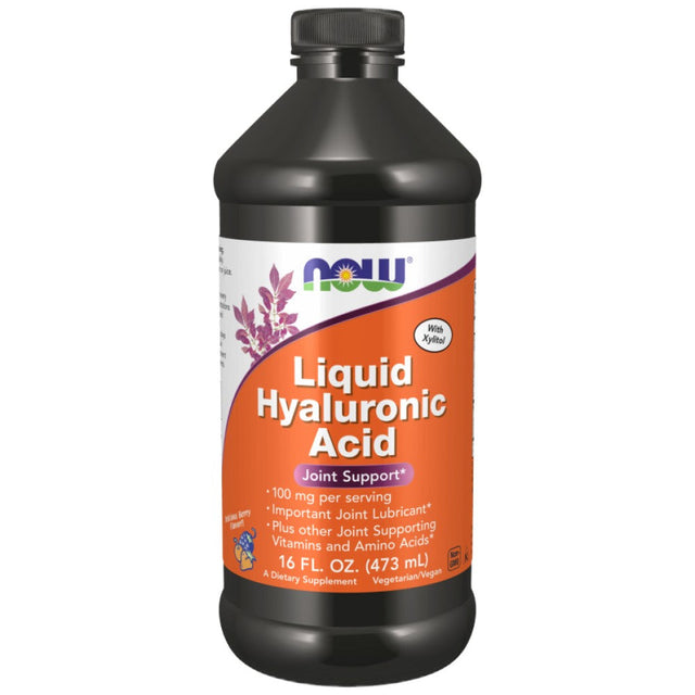 Liquid Hyaluronic Acid - 473 мл  NOW Foods - Nutra Best Bulgaria