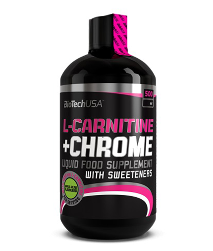 Liquid L-Carnitine + Chrome 500 ml.  BioTech USA - Nutra Best Bulgaria