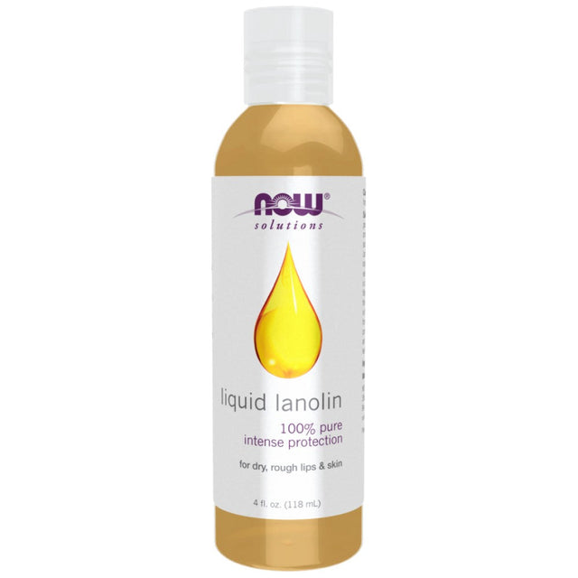 Liquid Lanolin | 100% Pure Intense Protection - 118 мл  NOW Foods - Nutra Best Bulgaria