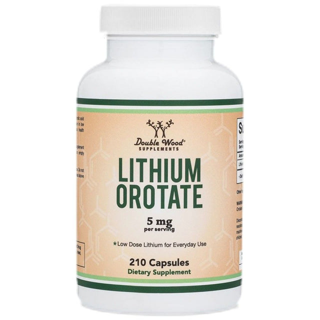 Lithium Orotate 5 mg - 210 капсули  Double Wood - Nutra Best Bulgaria