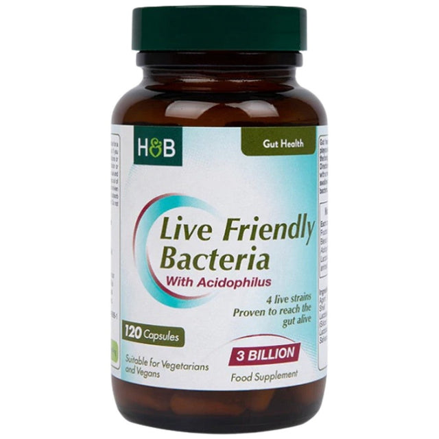 Live Friendly Bacteria | With Acidophilus 3 Billion - 120 капсули  Holland and Barrett - Nutra Best Bulgaria