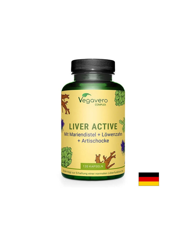 Liver Active Complex/ Билкова смес за черния дроб, 90 капсули, 100 Vegan Vegavero  Vegavero - Nutra Best Bulgaria
