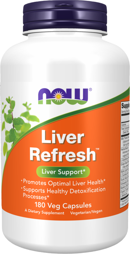 Liver Detoxifier & Regenerator ( Liver Refresh ) [180 капсули]  NOW Foods - Nutra Best Bulgaria