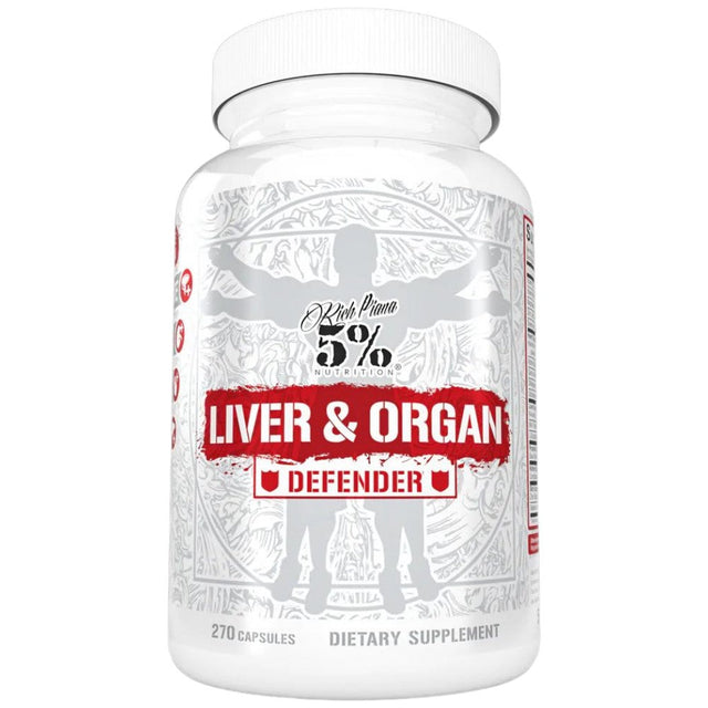 Liver and Organ Defender 270 капсули  Rich Piana 5% Nutrition - Nutra Best Bulgaria