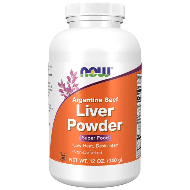 Liver Powder | Argentine Beef Super Food - 340 грама  NOW Foods - Nutra Best Bulgaria
