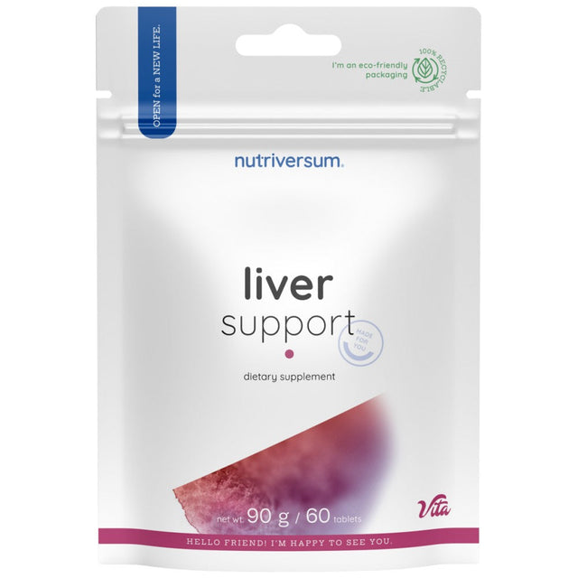 Liver Support | Complete Liver Care Formula - 60 Таблетки  Nutriversum - Nutra Best Bulgaria