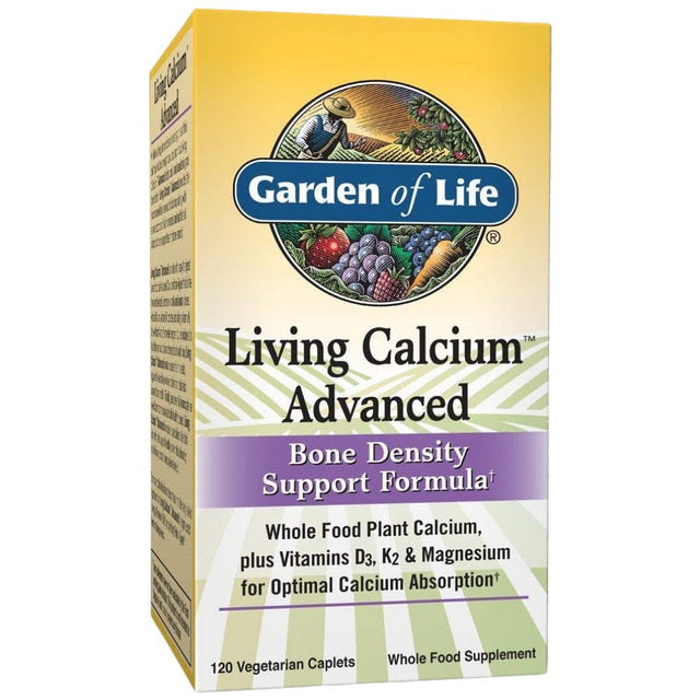 Living Calcium Advanced | Bone Density - 120 капсули  Garden Of Life - Nutra Best Bulgaria