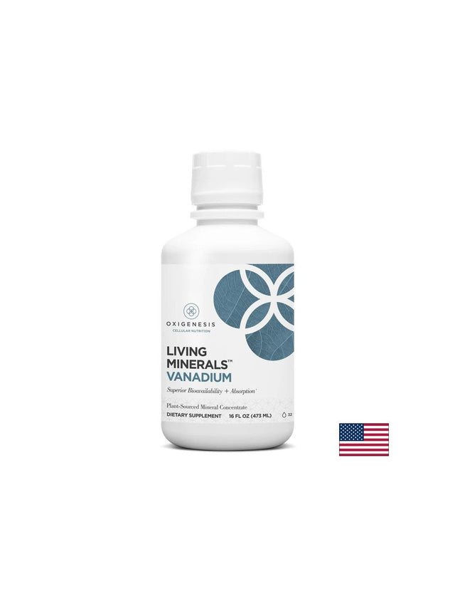 Баланс на кръвната захар - Ванадий Living Minerals, 473 ml  Oxigenesis - Nutra Best Bulgaria
