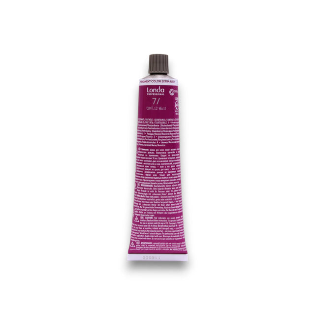 Londa Professional, Londacolor, Permanent Hair Dye, 7/ Medium Blonde, 60 ml  Londa Professional - Nutra Best Bulgaria