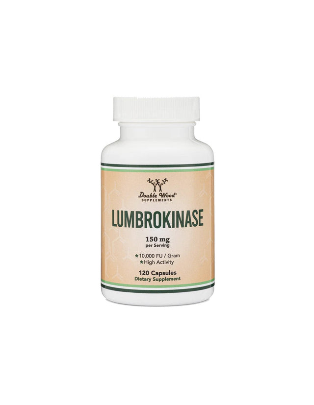 Сърдечно-съдова система, Лумброкиназа (Lumbrokinase), 150 mg/120 капсули Double Wood  Double Wood - Nutra Best Bulgaria
