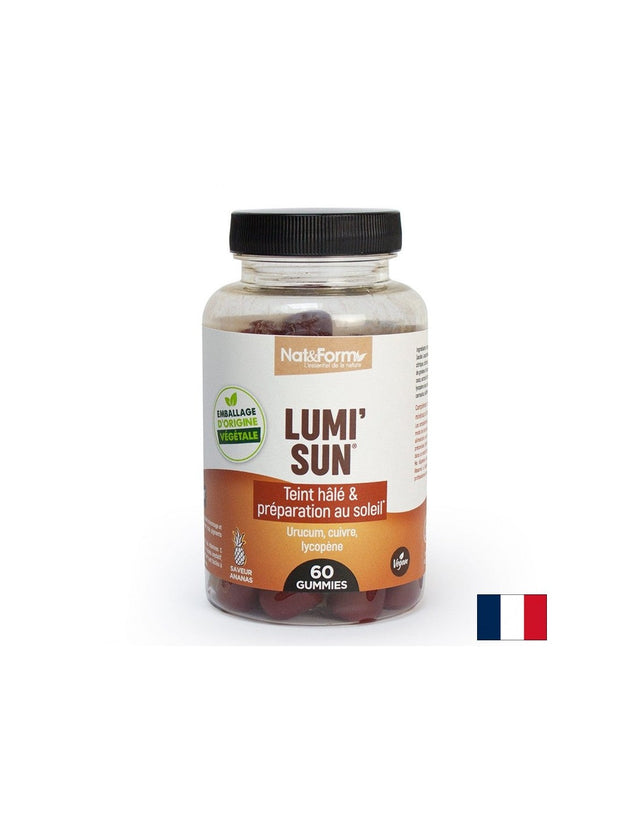 Формула за равномерен тен Lumi Sun, 60 желирани таблетки  Nat&Form - Nutra Best Bulgaria