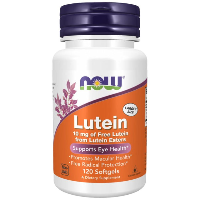 Lutein 10 mg Esters - 120 Гел капсули  NOW Foods - Nutra Best Bulgaria