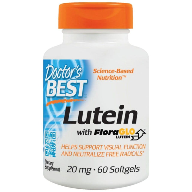 Lutein 20 mg | With FloraGLO - 60 Гел капсули  Doctor’s Best - Nutra Best Bulgaria