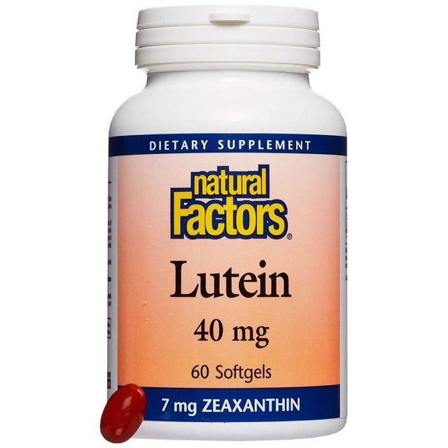 Lutein 40 mg - 60 Гел капсули  Natural Factors - Nutra Best Bulgaria