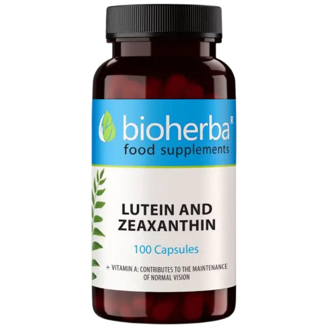 Lutein and Zeaxanthin - 100 капсули  Bioherba - Nutra Best Bulgaria
