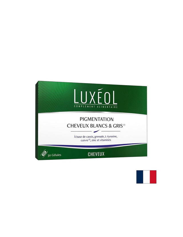 Срещу преждевременно побеляване на косата - Luxéol формула, 30 капсули  Luxéol - Nutra Best Bulgaria