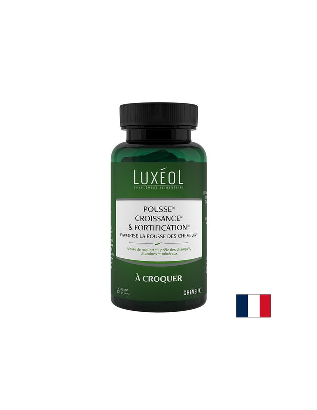 Укрепва космения фоликул и стимулира растежа на косата - Luxéol формула, 30 таблетки  Luxéol - Nutra Best Bulgaria
